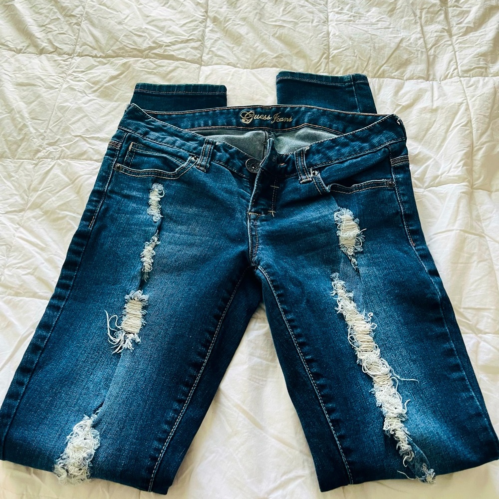 GUESS distressed jeans